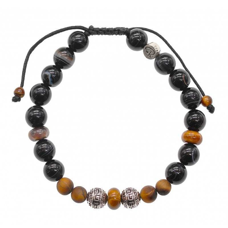 Reve de Jade | Bracelet Agate Et Oeil De Tigre