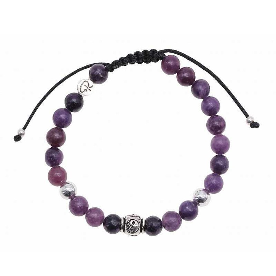 Reve de Jade | Bracelet Yin & Yang - Rubis Zoisite Et A925