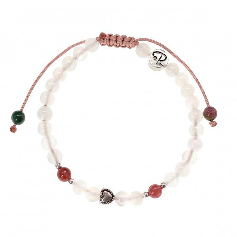 Reve de Jade | Bracelet Enfant "Joli Coeur" - Ang Lite, Am Thyste Et Argent 925