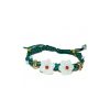 Reve de Jade | Bracelet Double Fleur - Vert