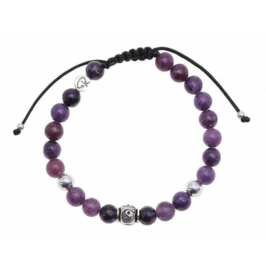 Reve de Jade | Bracelet Yin & Yang - L Pidolite Et Argent 925