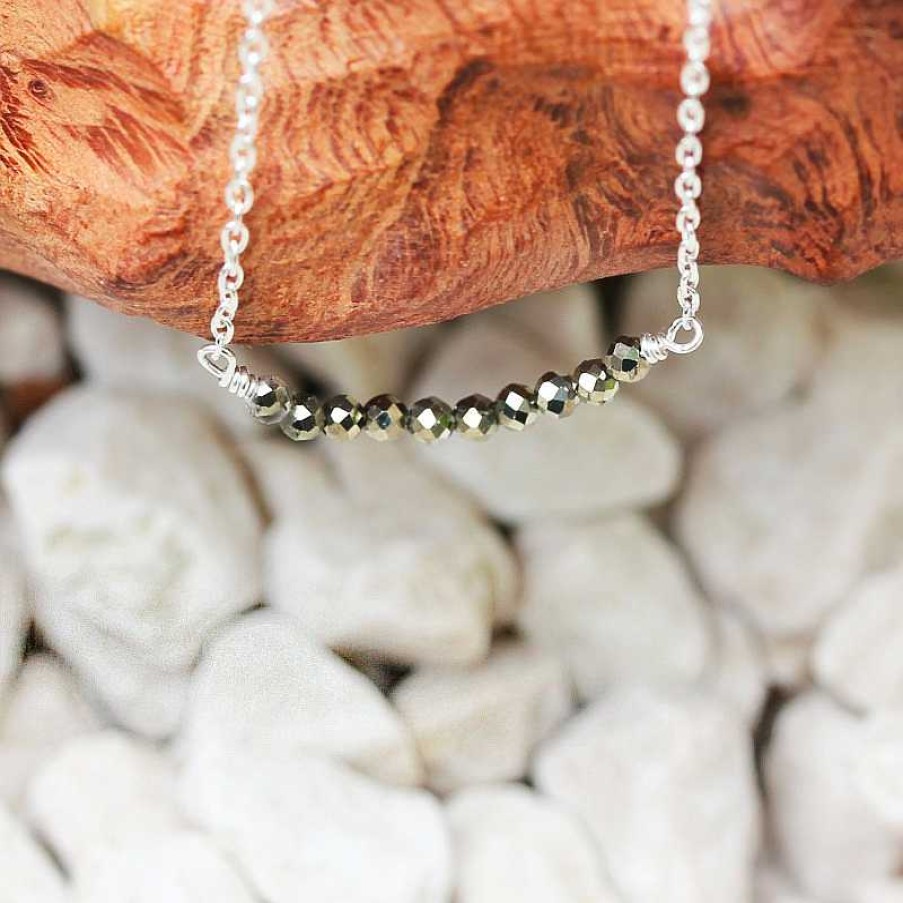 Reve de Jade | Collier Finesse - Pyrite Et Argent 925