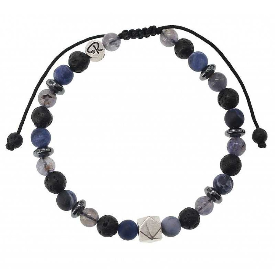 Reve de Jade | Bracelet Baby Presley - Sodalite, Iolite, Pierre De Lave Et Argent 925