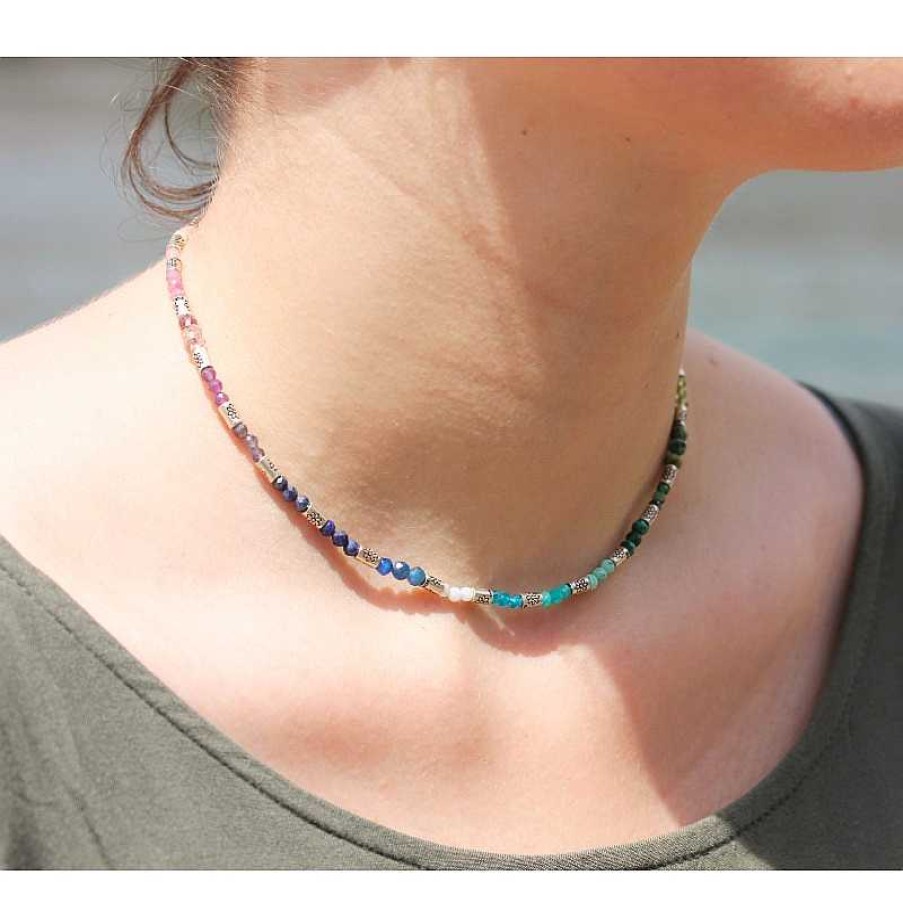 Reve de Jade | Collier Ras De Cou "Arche" - Collection Rainbow