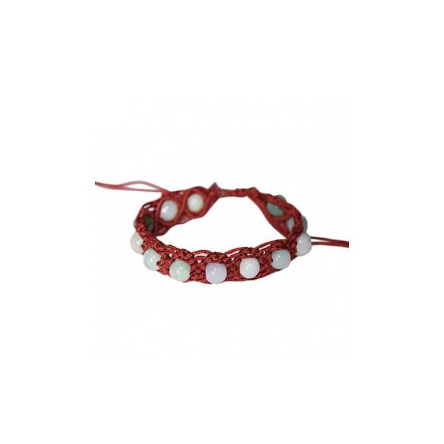 Reve de Jade | Bracelet Shamballa En Jade - Bronze