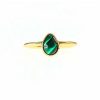 Reve de Jade | Bague Sonia - Malachite Et Plaqu Or