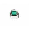 Reve de Jade | Bague Malachite Sur Argent 925