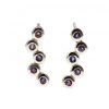 Reve de Jade | Boucles D'Oreille Astres En Am Thyste Et Argent 925