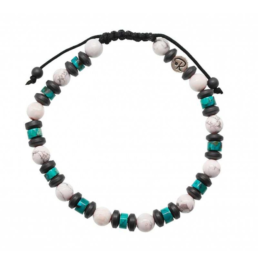 Reve de Jade | Bracelet Micka L - Turquoise, Howlite Et H Matite