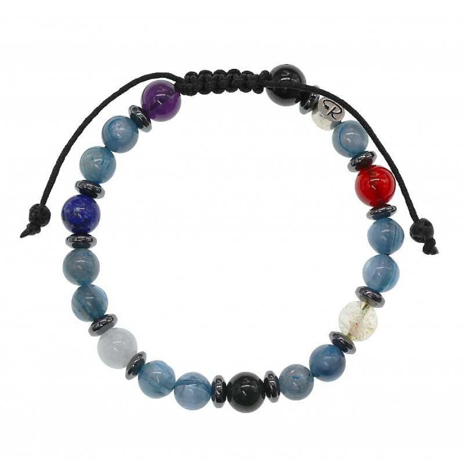 Reve de Jade | Bracelet Visuddha - Cyanite Et 7 Chakras