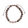 Reve de Jade | Bracelet Paix En Labradorite, Quartz Rose Et Argent 925