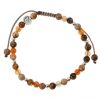 Reve de Jade | Bracelet En Oeil De Tigre, Agate Orange Et Jaspe Paysage