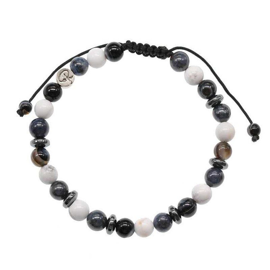 Reve de Jade | Bracelet Rapha L - Dumorti Rite, Howlite, Et Agate