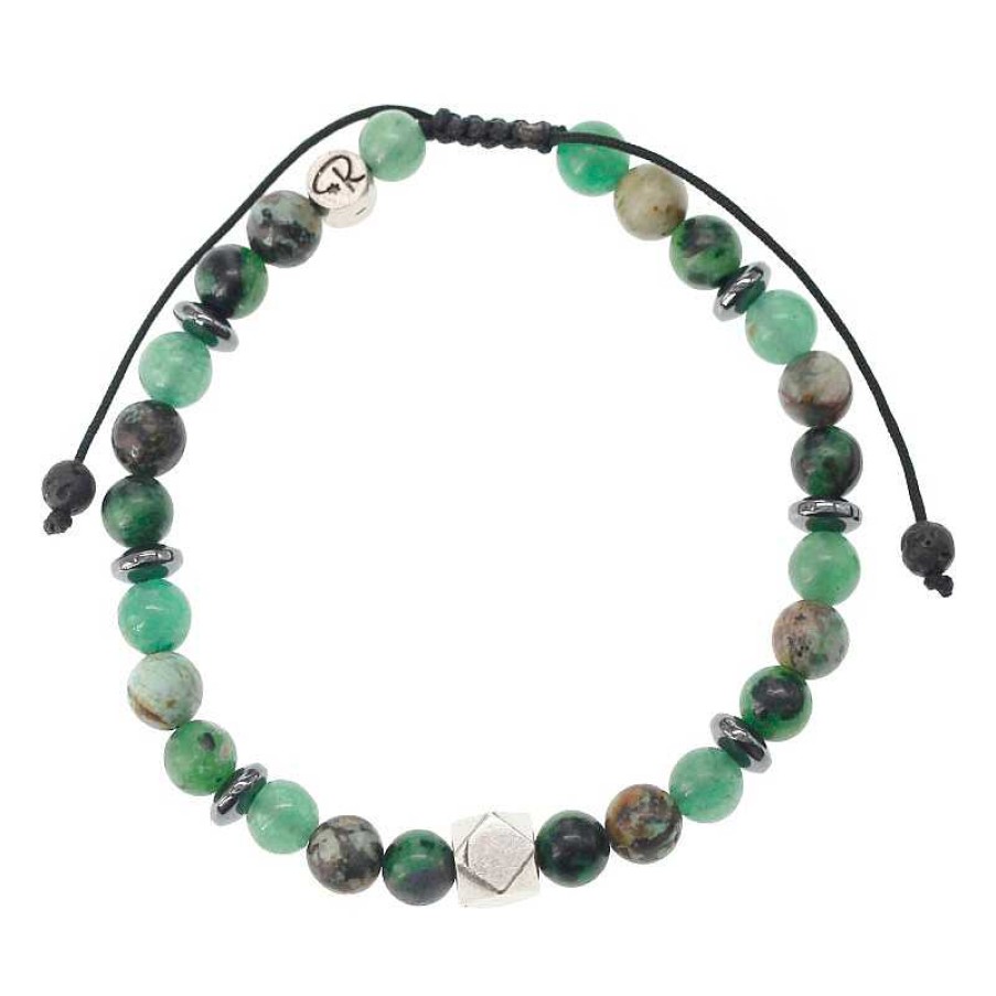 Reve de Jade | Bracelet Baby Presley - Aventurine, Turquoise Africaine, Rubis Zoisite Et Argent 925