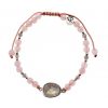 Reve de Jade | Bracelet Chamuel - Labradorite, Quartz Rose Et Argent 925