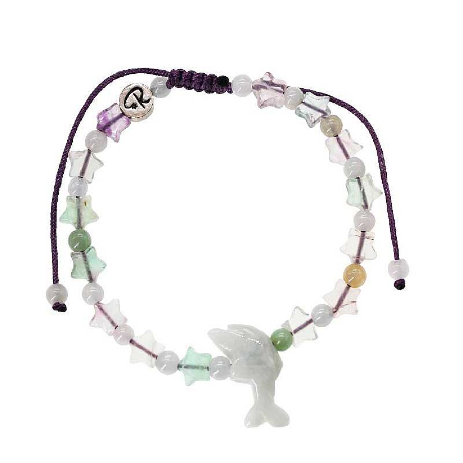 Reve de Jade | Bracelet Dauphin Enfant - Jade Et Fluorite