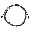 Reve de Jade | Bracelet Mix Protection Oeil De Tigre, Lapis Lazuli, Agate Noire Et H Matite