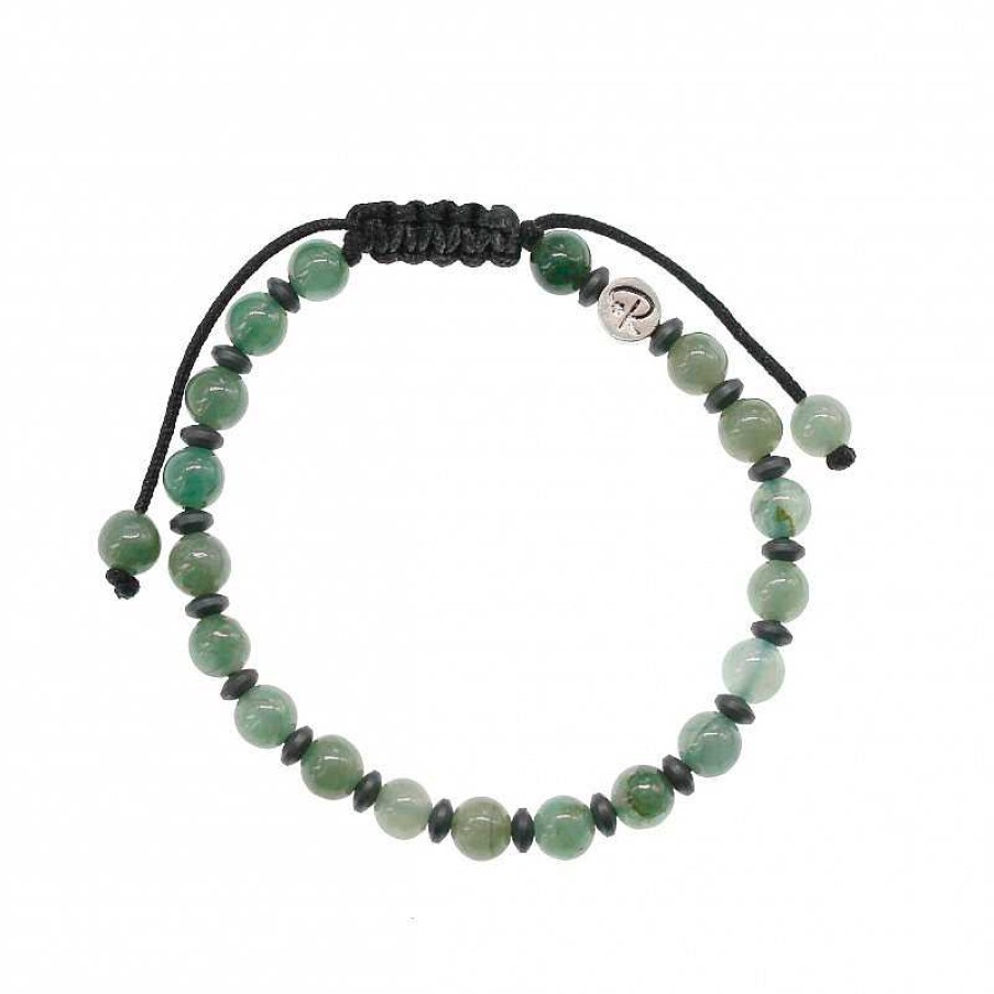 Reve de Jade | Bracelet Couple - Jade Vert Et H Matite