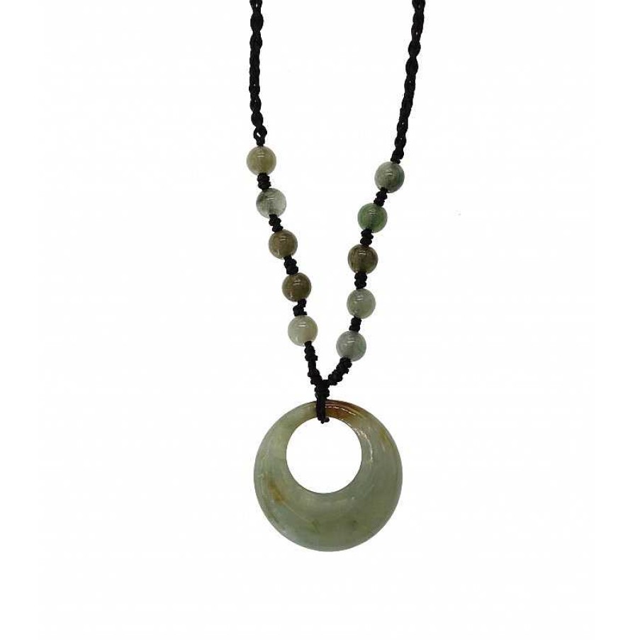 Reve de Jade | Collier Moon - Jade Vert