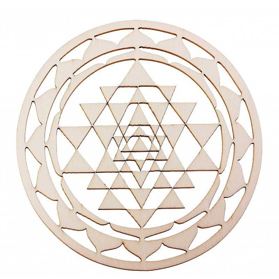 Reve de Jade | Shri Yantra - Bois De Peuplier