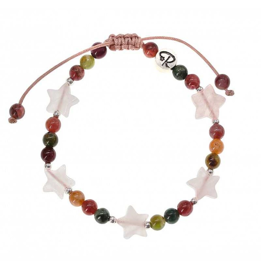 Reve de Jade | Bracelet Enfant " Toile Filante" - Aigue-Marine, H Matite Et Argent 925