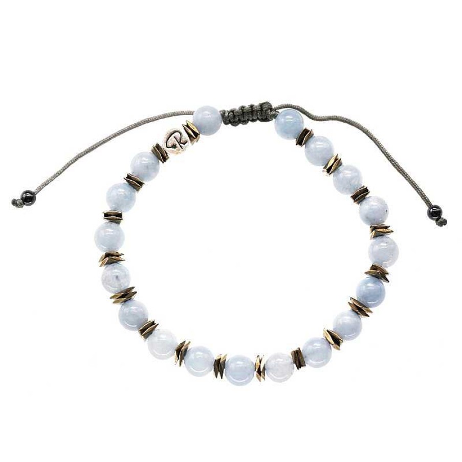 Reve de Jade | Bracelet Sensation En Aigue-Marine Et H Matite