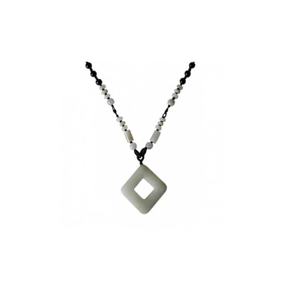 Reve de Jade | Collier Square En Jade