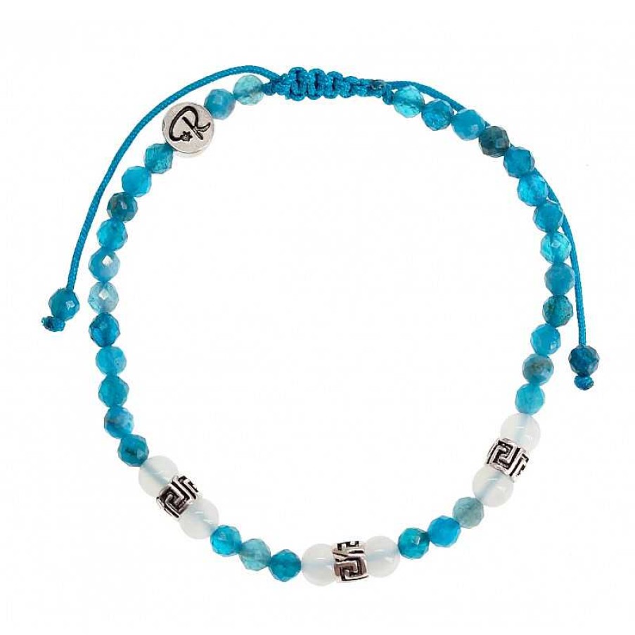 Reve de Jade | Bracelet Com Te - Apatite, Pierre Et Argent 925