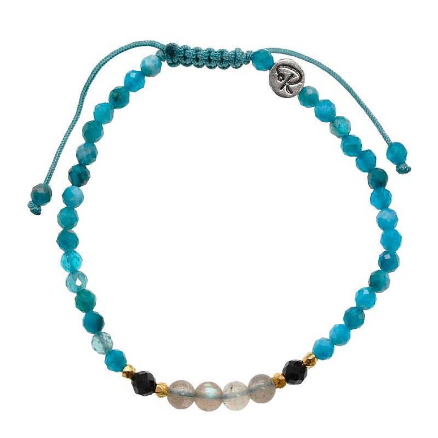 Reve de Jade | Bracelet Amon - Apatite, Spinelle, Labradorite Et Plaqu Or