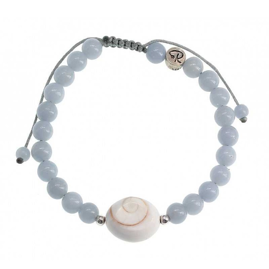 Reve de Jade | Bracelet Sainte-Lucie - Ang Lite Et Coquillage Oeil Sainte Lucie, A925